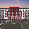 A digital rendering of how the Nova Apartments Hotel is expected to look, as submitted to the City of Yellowknife.